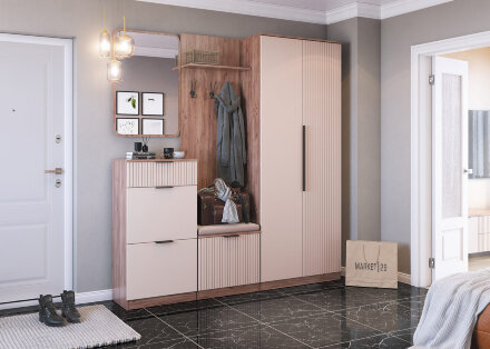 Тумба с дверками и ящиком Тоскана  